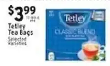 Associated Tetley tea bags offer
