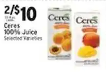 Associated Ceres 100% Juice offer