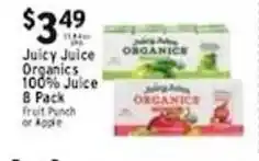 Associated Juicy Juice Organics 100% Juice offer