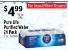 Pioneer Supermarkets Pure Life Purified Water offer