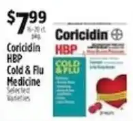 Pioneer Supermarkets Coricidin HBP Cold & Flu Medicine offer
