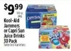 Pioneer Supermarkets Kool-Aid Jammers or Capri Sun Juice Drinks offer