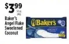 Pioneer Supermarkets Baker's Angel Flake Sweetened Coconut offer