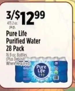 Pioneer Supermarkets Pure Life Purified Water offer
