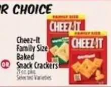 Pioneer Supermarkets Cheez-It Family Size Baked Snack Crackers offer