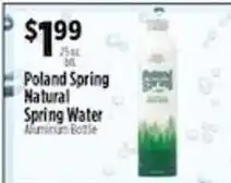 Pioneer Supermarkets Poland Spring Natural Spring Water offer
