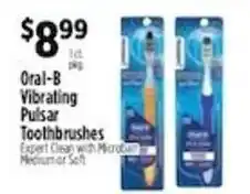 Pioneer Supermarkets Oral-B Vibrating Pulsar Toothbrushes offer