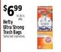 Pioneer Supermarkets Hefty ultra strong trash bags offer