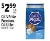 Pioneer Supermarkets Cat's Pride Premium Cat Litter offer