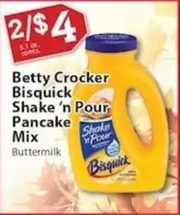 Associated Betty Crocker Bisquick Shake 'n Pour Pancake Mix offer