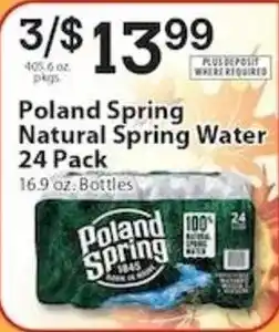 Associated Poland Spring Natural Spring Water offer