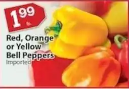 Associated Red, Orange or Yellow Bell Peppers offer