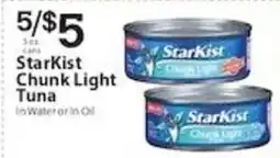 Associated Starkist chunk light tuna offer