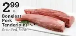 Associated Boneless Pork Tenderloins offer