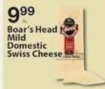 Associated Boar's Head Mild Domestic Swiss Cheese offer