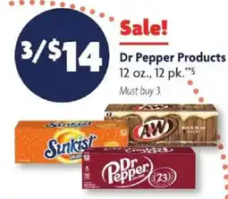 Family Dollar Dr Pepper Products offer