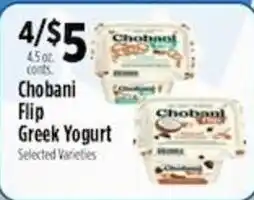Pioneer Supermarkets Chobani Flip Greek Yogurt offer
