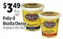 Pioneer Supermarkets Polly-O Ricotta Cheese offer