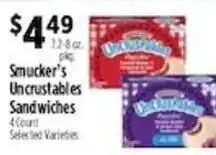 Pioneer Supermarkets Smucker's Uncrustables Sandwiches offer