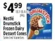 Pioneer Supermarkets Nestle drumstick frozen dairy dessert cones offer