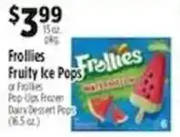 Pioneer Supermarkets Frollies Fruity Ice Pops offer