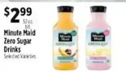 Pioneer Supermarkets Minute Maid Zero Sugar Drinks offer