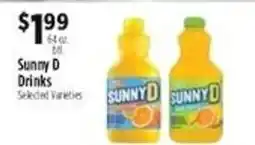 Pioneer Supermarkets Sunny D Drinks offer