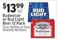 Associated Budweiser or Bud Light Beer offer