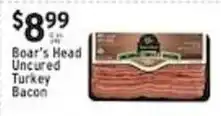 Associated Boar's Head Uncured Turkey Bacon offer