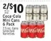 Associated Coca-Cola Mini Cans offer