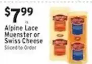 Associated Alpine Lace Muenster or Swiss Cheese offer