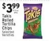 Associated Takis Rolled Tortilla Chips offer