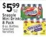 Associated Snapple Mini Drinks offer