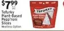Associated Tofurky plant-based meat slices offer