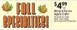 Associated Minard Farms Apple Cider offer
