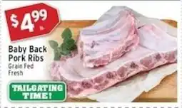 Associated Baby Back Pork Ribs offer