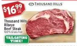Associated Thousand Hills Ribeye Beef Steak offer