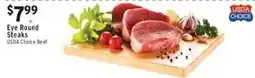 Associated Usda Choice Beef Eye Round Steaks offer