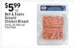 Associated Bell & Evans Ground Chicken Breast offer