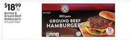 Associated Avenue A ground beef hamburgers offer