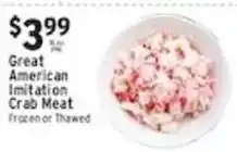Associated Great American Imitation Crab Meat offer