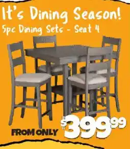 Big Lots 5pc Dining Sets - Seat 4 offer