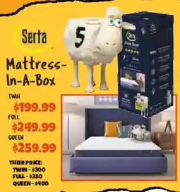 Big Lots Serta mattress-in-a-box offer