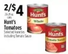 Pioneer Supermarkets Hunt's Tomatoes offer