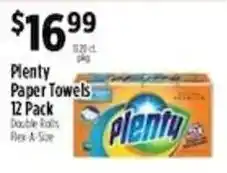 Pioneer Supermarkets Plenty paper towels offer