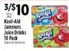 Pioneer Supermarkets Kool-Aid Jammers Juice Drinks offer