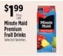 Pioneer Supermarkets Minute Maid Premium Fruit Drinks offer