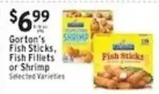 Associated Gorton's Fish Sticks, Fish Fillets or Shrimp offer