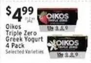 Associated Oikos Triple Zero Greek Yogurt offer