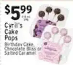 Associated Cyril's Cake Pops offer